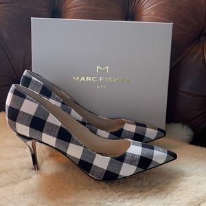 DISCOUNTED! NEW Marc Fisher Gingham Pumps 10